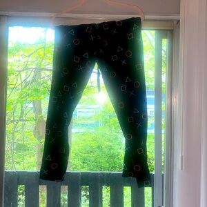 Pajama pants PlayStation buttons